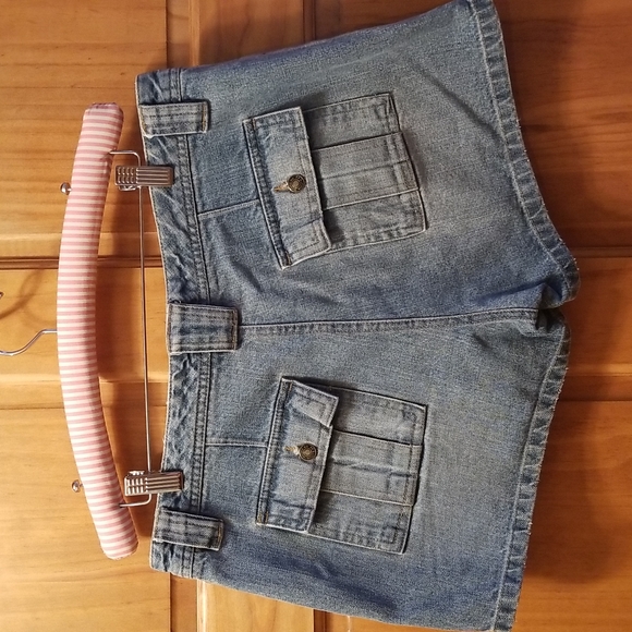 Denim Cargo Shorts - Picture 2 of 6